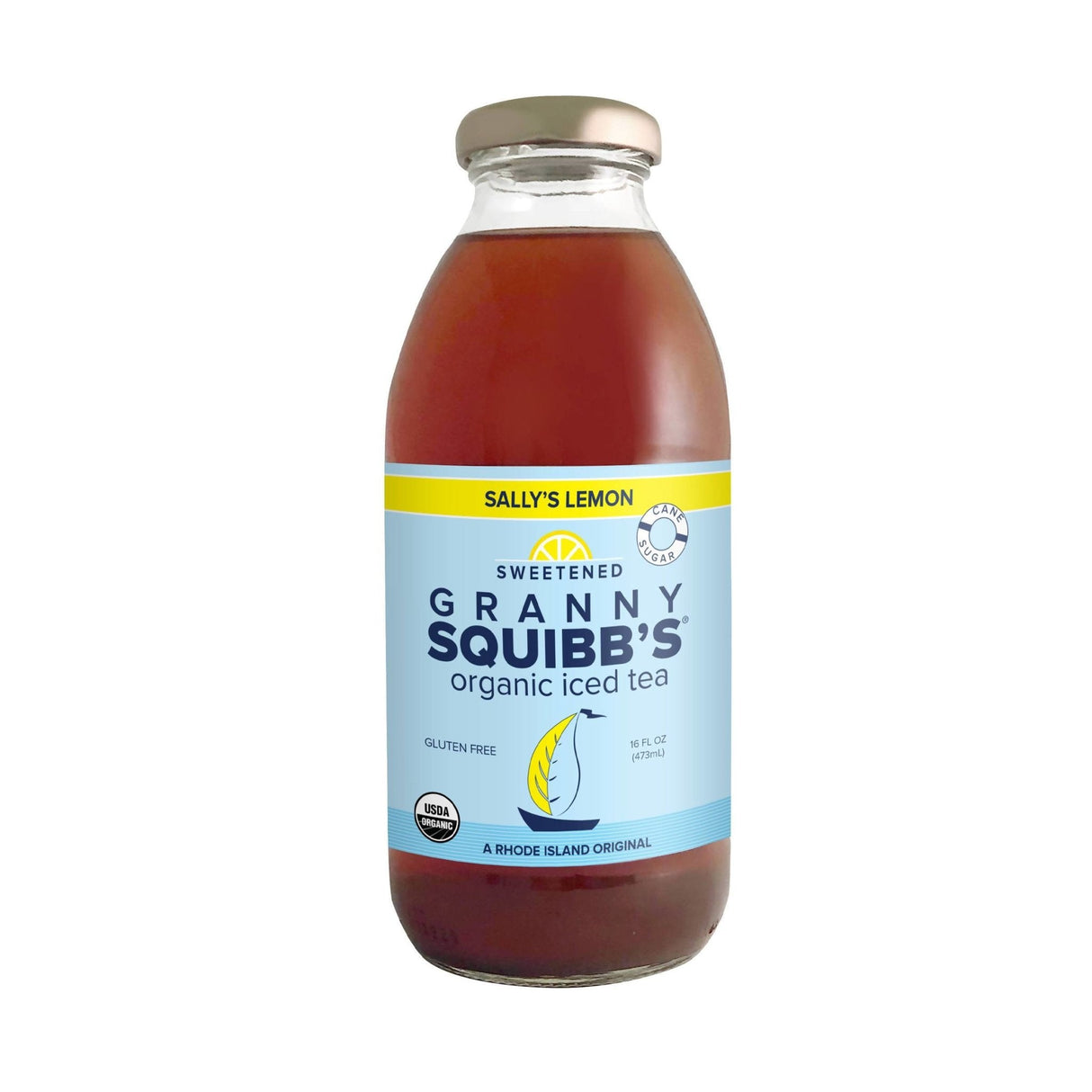 Granny Squibbs Sally's Lemon Sweetened Organic Iced Tea - 12 x 16oz by Farm2Me