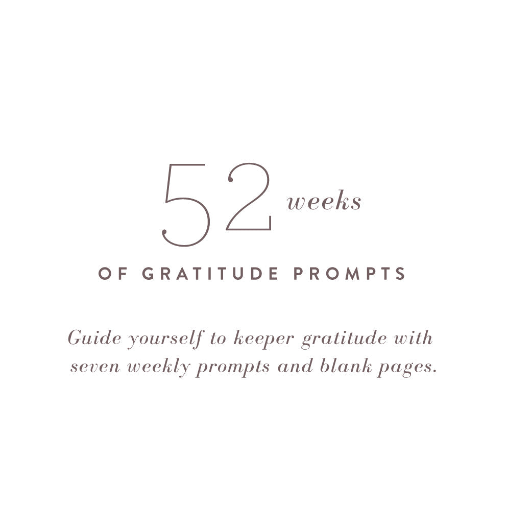 Gratitude Journal - Cashew Leatherette by Promptly Journals