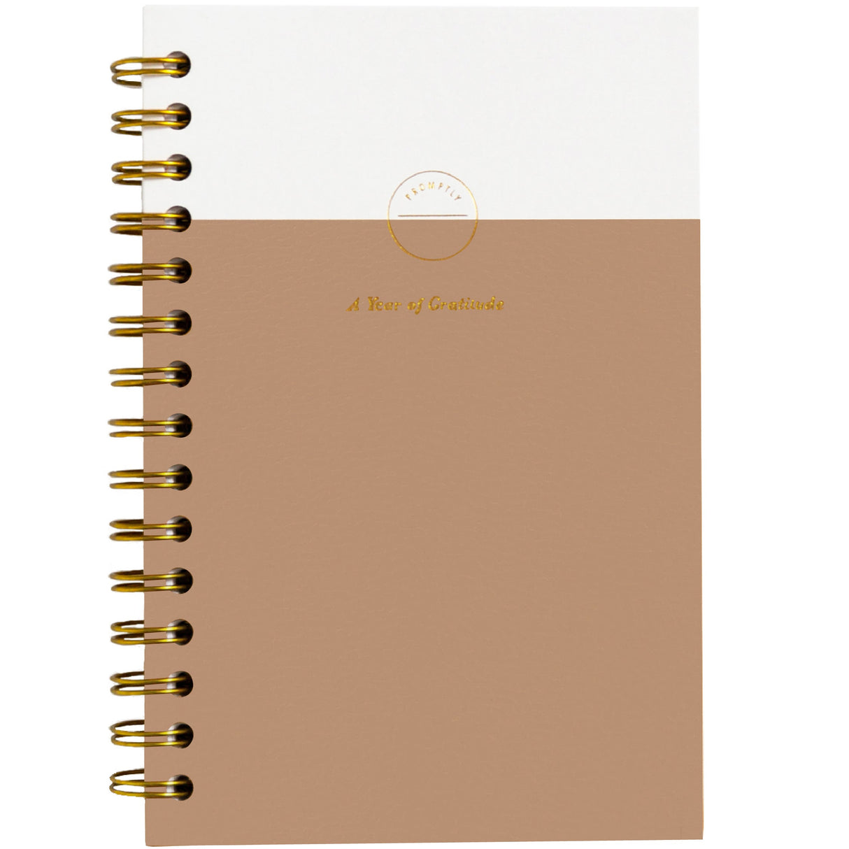 Gratitude Journal - Cashew Leatherette by Promptly Journals