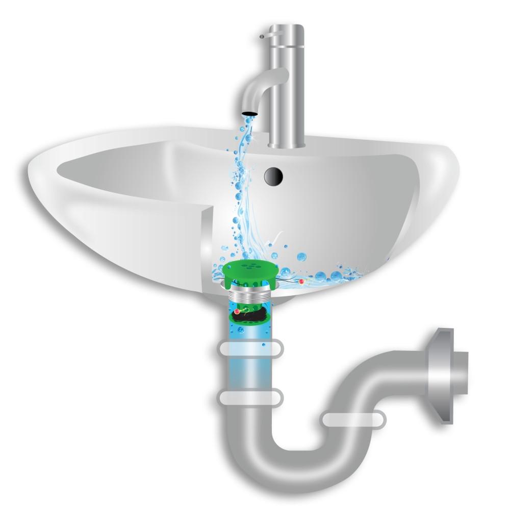 SinkShroom® (Green) The Hair Catcher That Prevents Clogged Bathroom Sink Drains by TubShroom.com