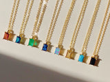 Birthstone Necklace - September by Little Sky Stone