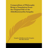 Compendium of Philosophy Being a Translation From the Original Pali of the Abhidhammattha Sangaha