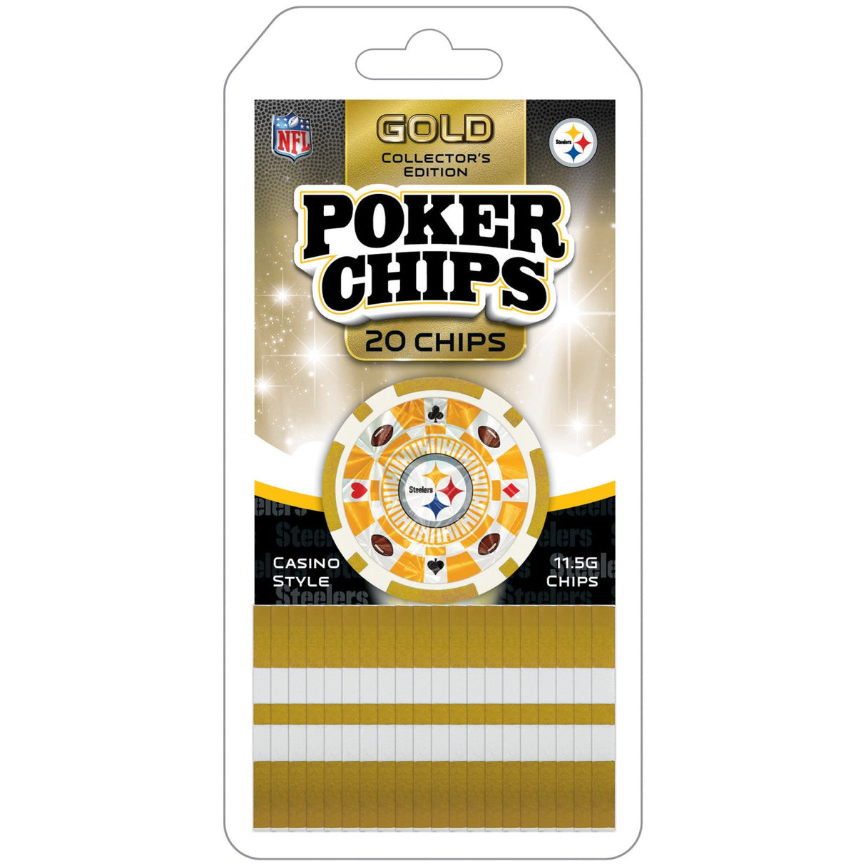 Pittsburgh Steelers 20 Piece Poker Chips by MasterPieces Puzzle Company INC