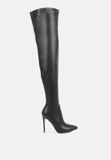 gush over knee heeled boots by London Rag