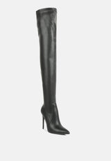 gush over knee heeled boots by London Rag