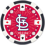 St. Louis Cardinals 100 Piece Poker Chips by MasterPieces Puzzle Company INC