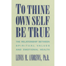 To Thine Own Self Be True: The Relationship Between Spiritual Values and Emotional Health