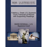 Fafalios V. Doak U.S. Supreme Court Transcript of Record with Supporting Pleadings