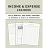 Income and Expense Log Book: Accounting and Bookkeeping Ledger Book for Daily, Monthly, and Yearly Tracking for Personal Finance and Small Business (S