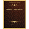 Memoirs Of Aaron Burr V1