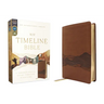 Niv, Timeline Bible, Leathersoft, Brown, Red Letter, Comfort Print: A Chronological Study Through Scripture