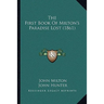 The First Book Of Milton's Paradise Lost (1861)