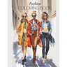 Fashion Coloring Book: For School Girls & Teens