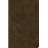 ESV Large Print Value Thinline Bible (Trutone, Olive, Celtic Cross Design)