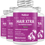 Hair Xtra, Premium Hair Growth Support for Men & Women, 60 Vegan Capsules by NuBest Nutrition®