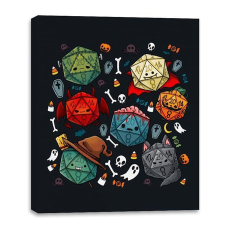 Halloween Dice - Canvas Wraps by RIPT Apparel - Vysn