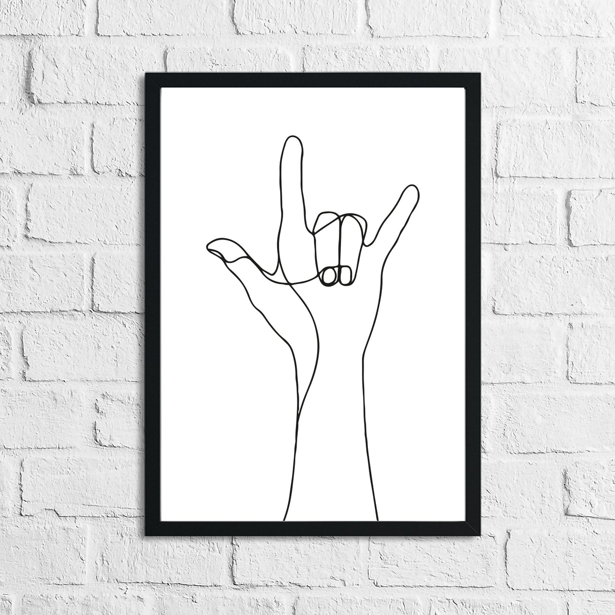 Hand Rock Fine Line Work Bedroom Home Bathroom Wall Decor Print by WinsterCreations™ Official Store