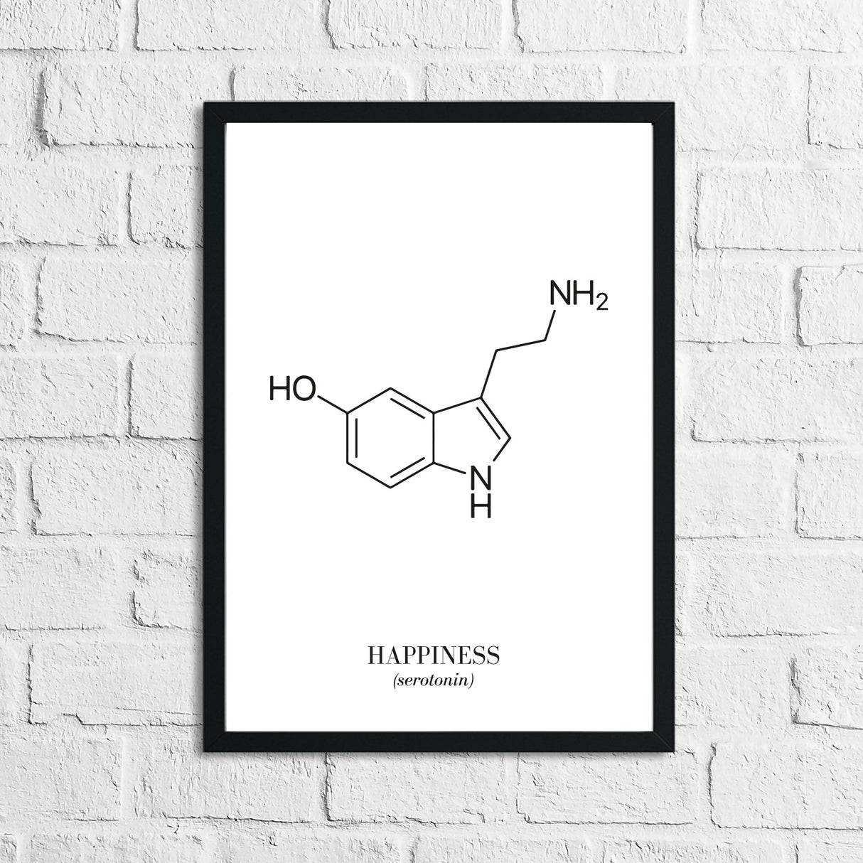 Happiness Chemical Home Inspirational Wall Decor Quote Print by WinsterCreations™ Official Store