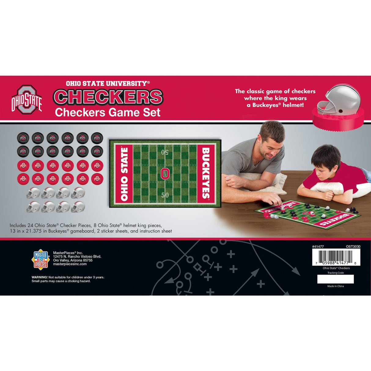 Ohio State Buckeyes Checkers Board Game by MasterPieces Puzzle Company INC