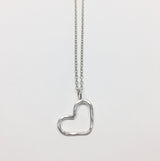 Heart Pendant Necklace by Jennifer Cervelli Jewelry