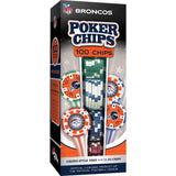 Denver Broncos 100 Piece Poker Chips by MasterPieces Puzzle Company INC