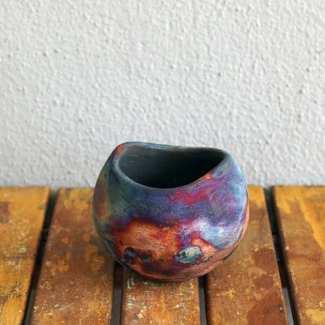 Hikari Ceramic Raku Pottery Vase by RAAQUU