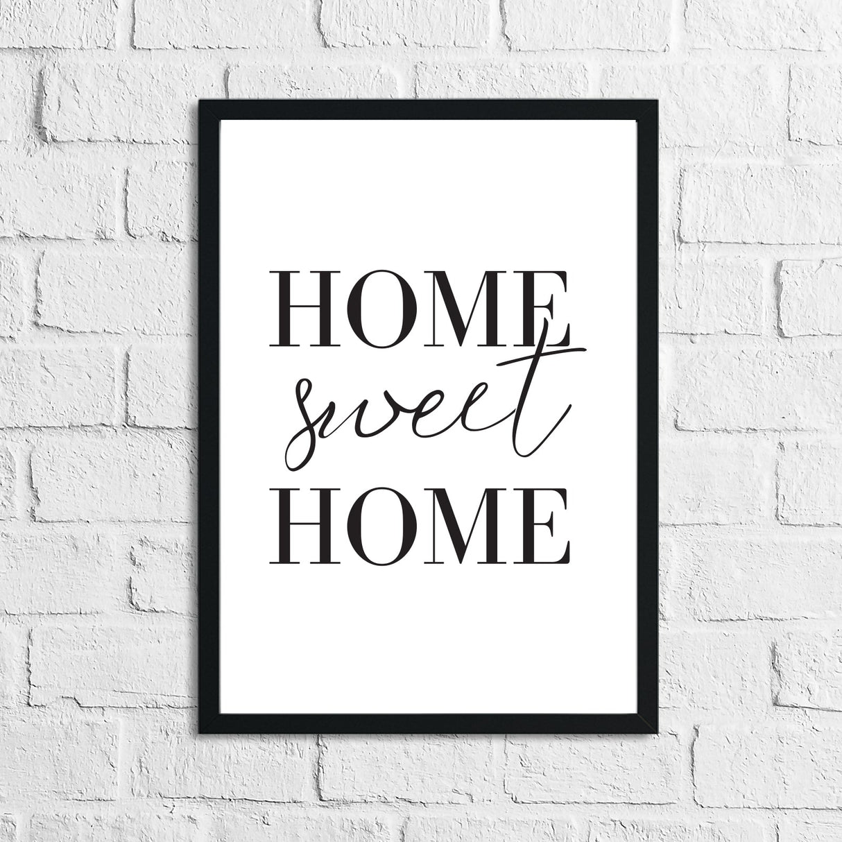 Home Sweet Home Simple Home Wall Decor Print by WinsterCreations™ Official Store