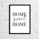 Home Sweet Home Simple Home Wall Decor Print by WinsterCreations™ Official Store