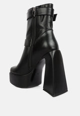 hot cocoa high platform ankle boots by London Rag