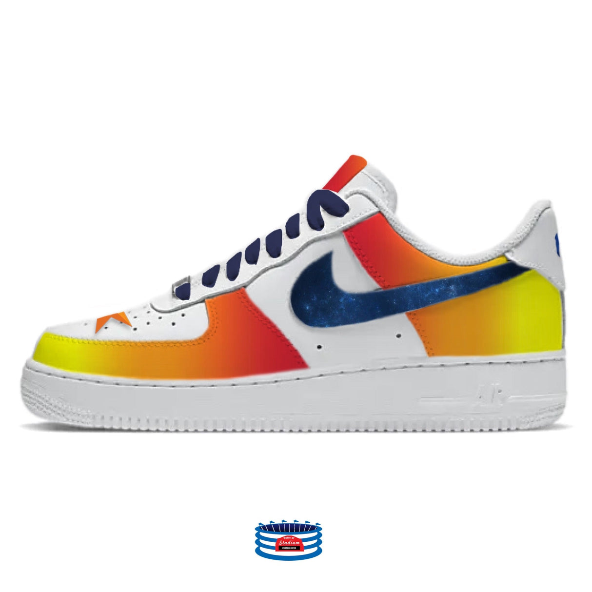 "Houston" Nike Air Force 1 Low Shoes by Stadium Custom Kicks