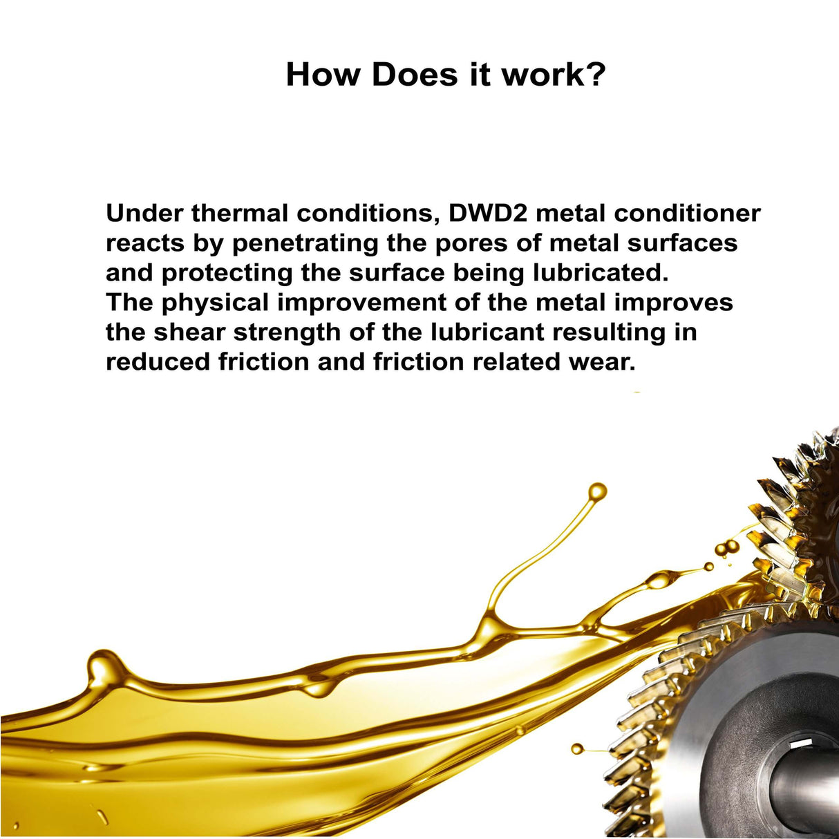 DWD2 Clean Metal™ Conditioner - Engine Oil Additive, Friction Reducer 7 oz. | Motor Oil Additive | Nano-Technology | Reduce Heat and Friction | Enhance Engine Performance | Increase Fuel Economy by The DWD2 System, Inc.