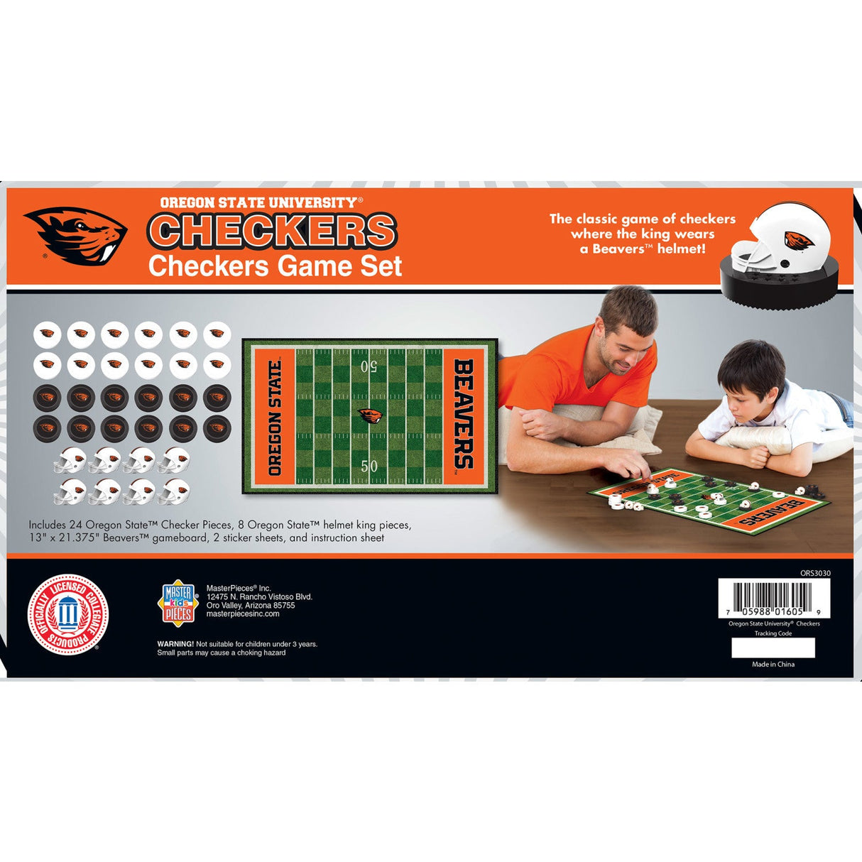 Oregon State Beavers Checkers Board Game by MasterPieces Puzzle Company INC