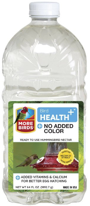 More Birds Health Plus Clear Hummingbird Nectar - 64 oz by Dog Hugs Cat