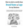 How to select a world-class Brand Name or Logo for My Business: A step by step guideline for creating and defending your Business Identity with effect