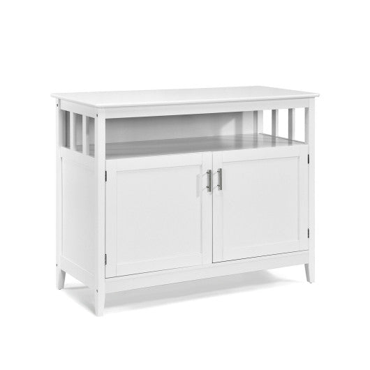 Modern Practical and Beautiful Wooden Kitchen Lockers with Large Storage Space-White