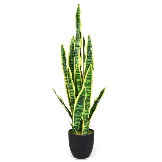 35.5 Inch Indoor-Outdoor Decoration Fake Artificial Snake Plant