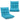 14-Position Adjustable Folding Lazy Gaming Sofa-Light Blue
