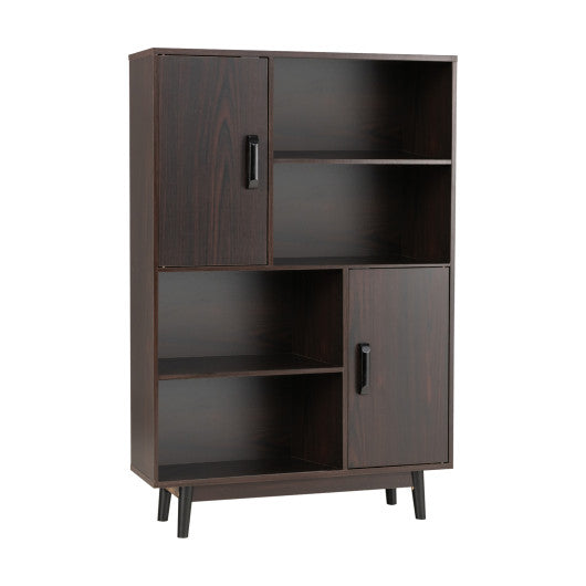 Sideboard Storage Cabinet with Door Shelf-Espresso