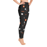 HYBRID NATION WOMEN AOP LEGGINGS (BLACK) by Hybrid Nation