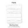 White Rustic Wood Stationery Paper: Cute Letter Writing Paper for Home, Office, Letterhead Design, 25 Sheets