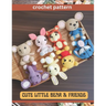 Cute Little Bear & Friend Crochet Pattern: Amigurumi Activity Project Book for All Levels with Image and Instruction Animals Bear Pig Kangaroo Mouse T