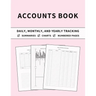 Accounts Book: Ledger for Daily, Monthly, and Yearly Tracking of Income and Expenses for Self Employed, Personal Finance, or Small Businesses (Chalk P