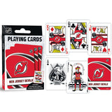 New Jersey Devils Playing Cards - 54 Card Deck by MasterPieces Puzzle Company INC