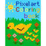 Pixel art coloring book