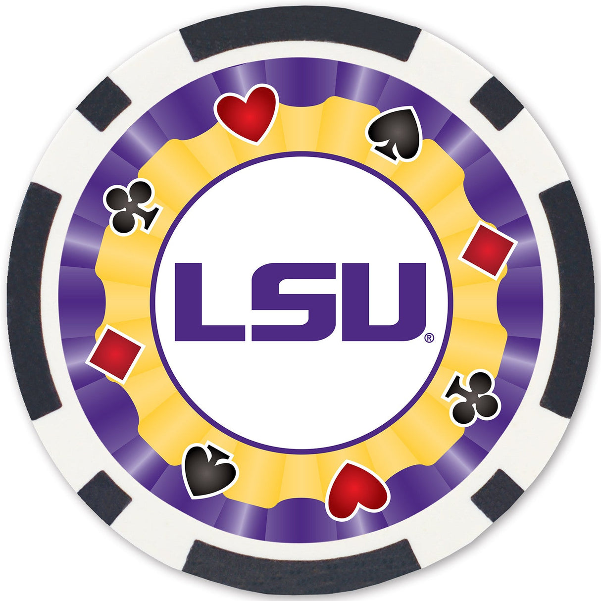 LSU Tigers 100 Piece Poker Chips by MasterPieces Puzzle Company INC