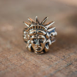 Vintage Ring Lady Liberty Statue of Liberty Jewelry Patriotic R1987 by PVD Vintage Jewelry