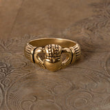 Handcrafted Vintage Ring 18k Gold Irish Claddagh Ring Antique #R1768 Antique Rings Jewelry by PVD Vintage Jewelry