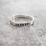 BADASS Sterling Silver Ring by Salt and Sparkle