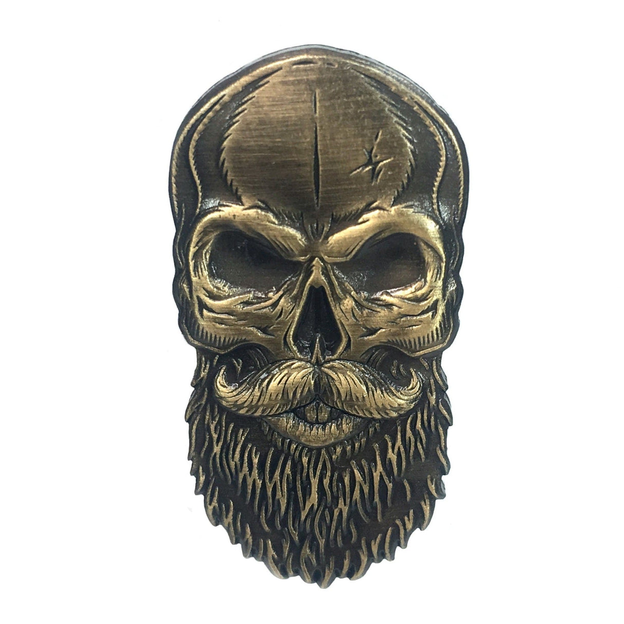 Beard Skull Golf Ball Marker by Kolorspun