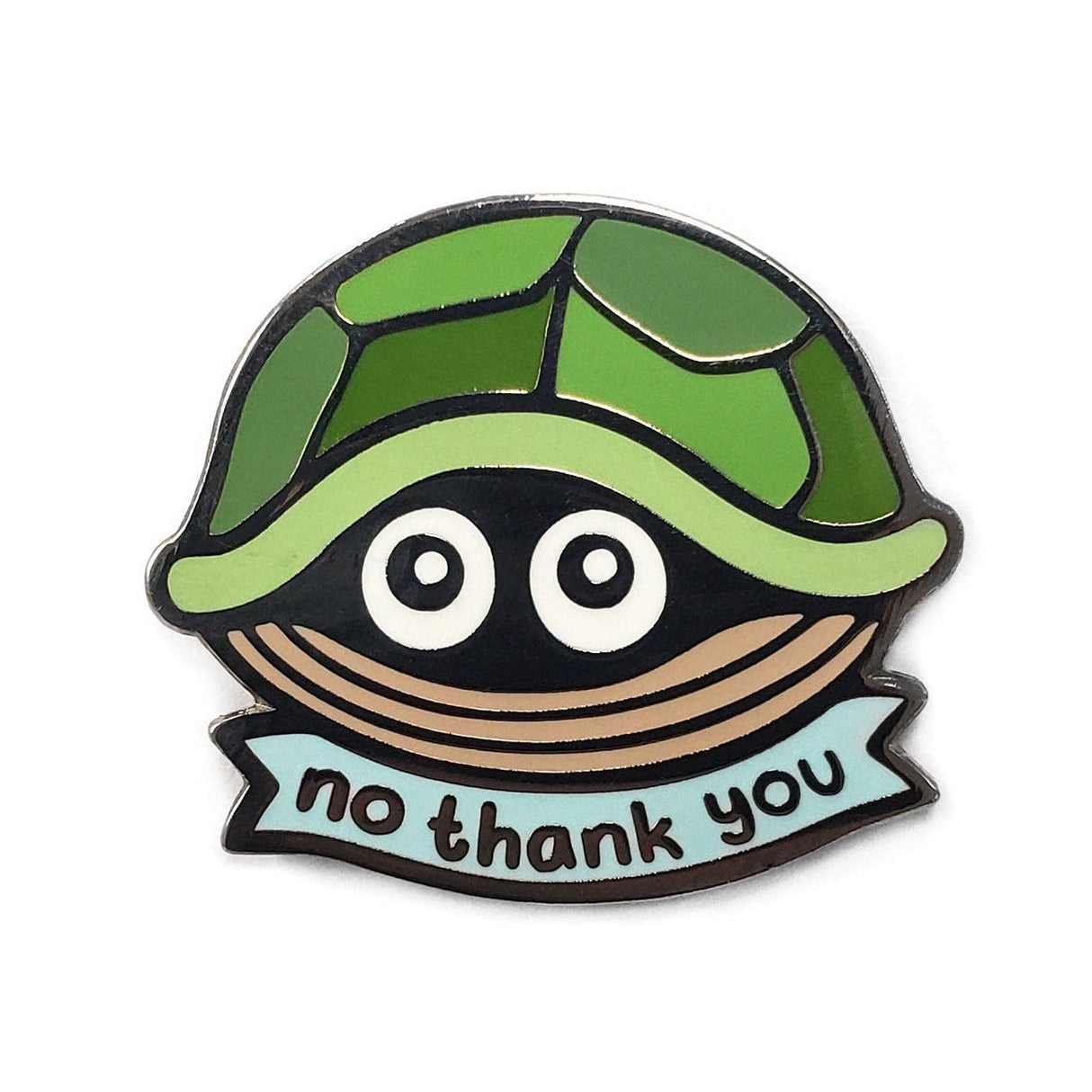 No Thank You Turtle Golf Ball Marker by Kolorspun